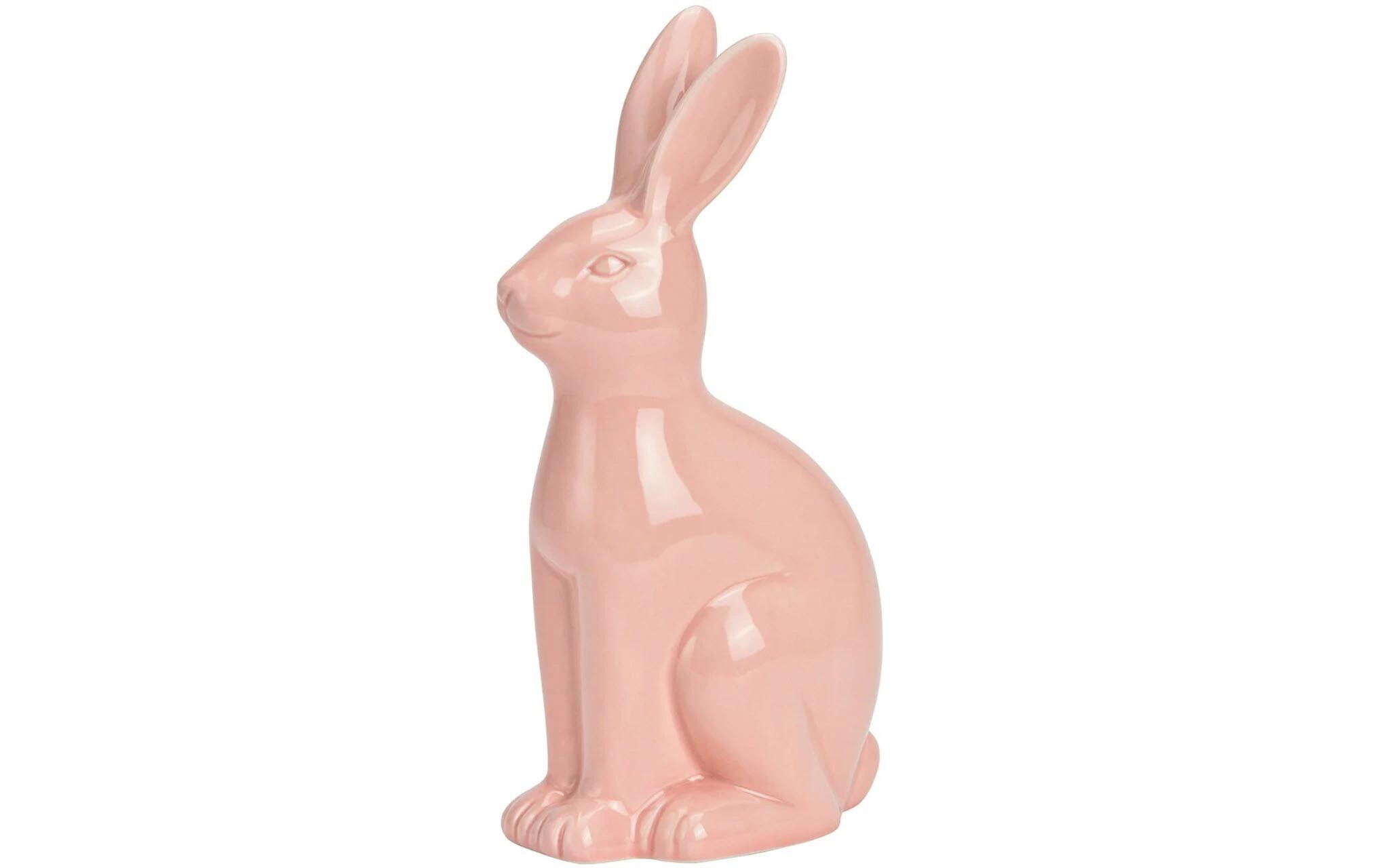 Aufsteller Hase 25 cm, RosaDekofigur