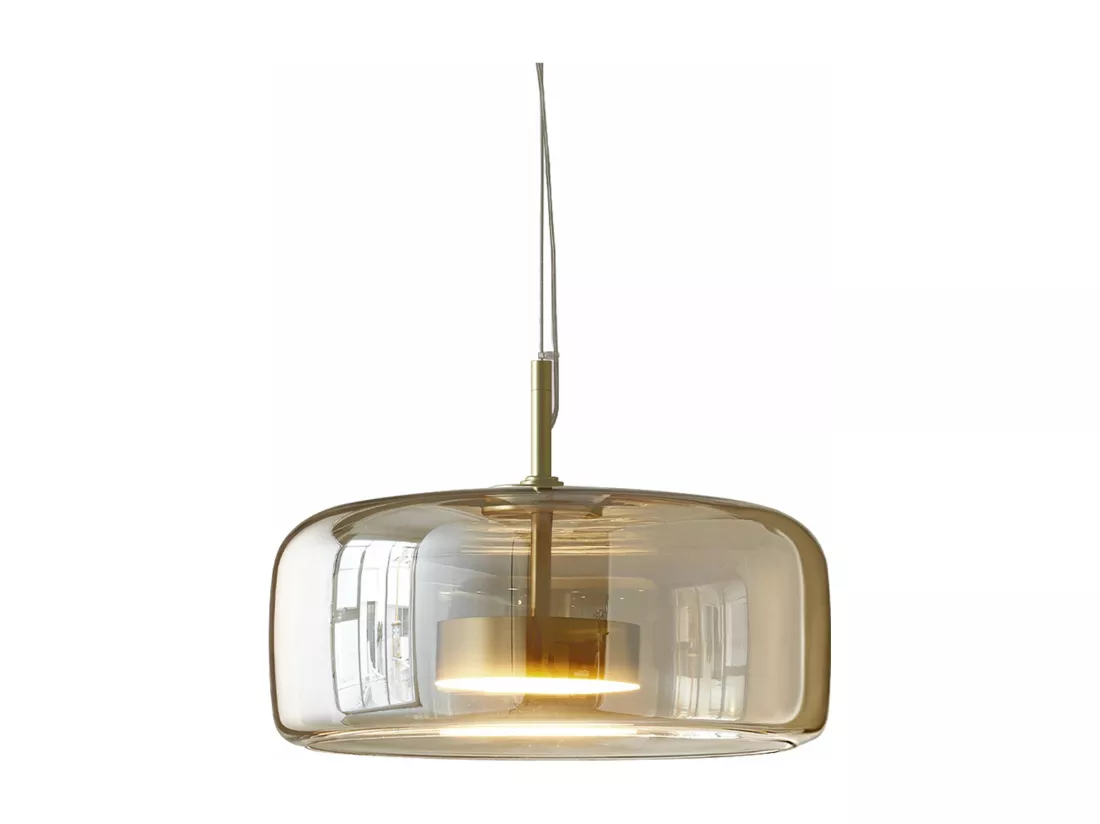 Lustre arturesthome, e27 éclairage de plafond en verre, or , retro lampe de plafond pour salon cuisine chambre, d38cm x h17cm