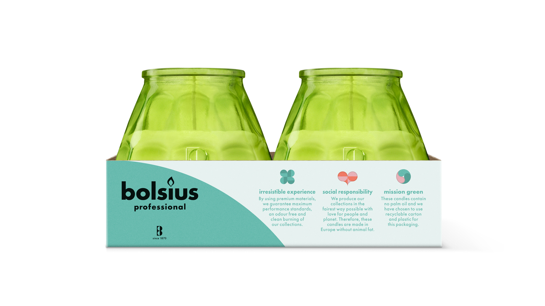 Bolsius Horeca Twilight 104/99 Lemon (6 stuks)