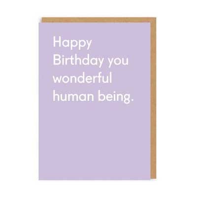 Wonderful Human Being Card