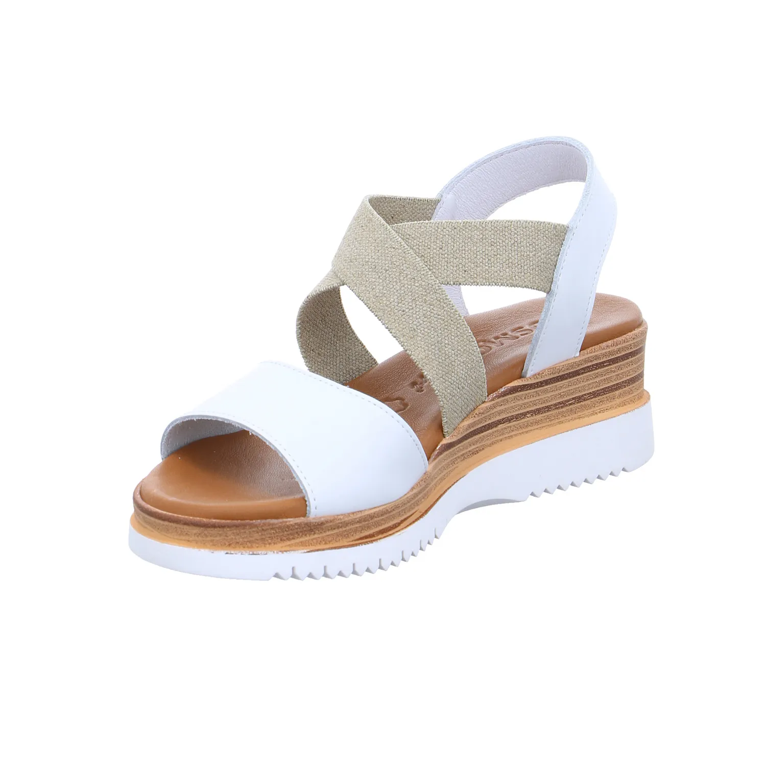 COSMOS COMFORT Sandalette Weiss Leder