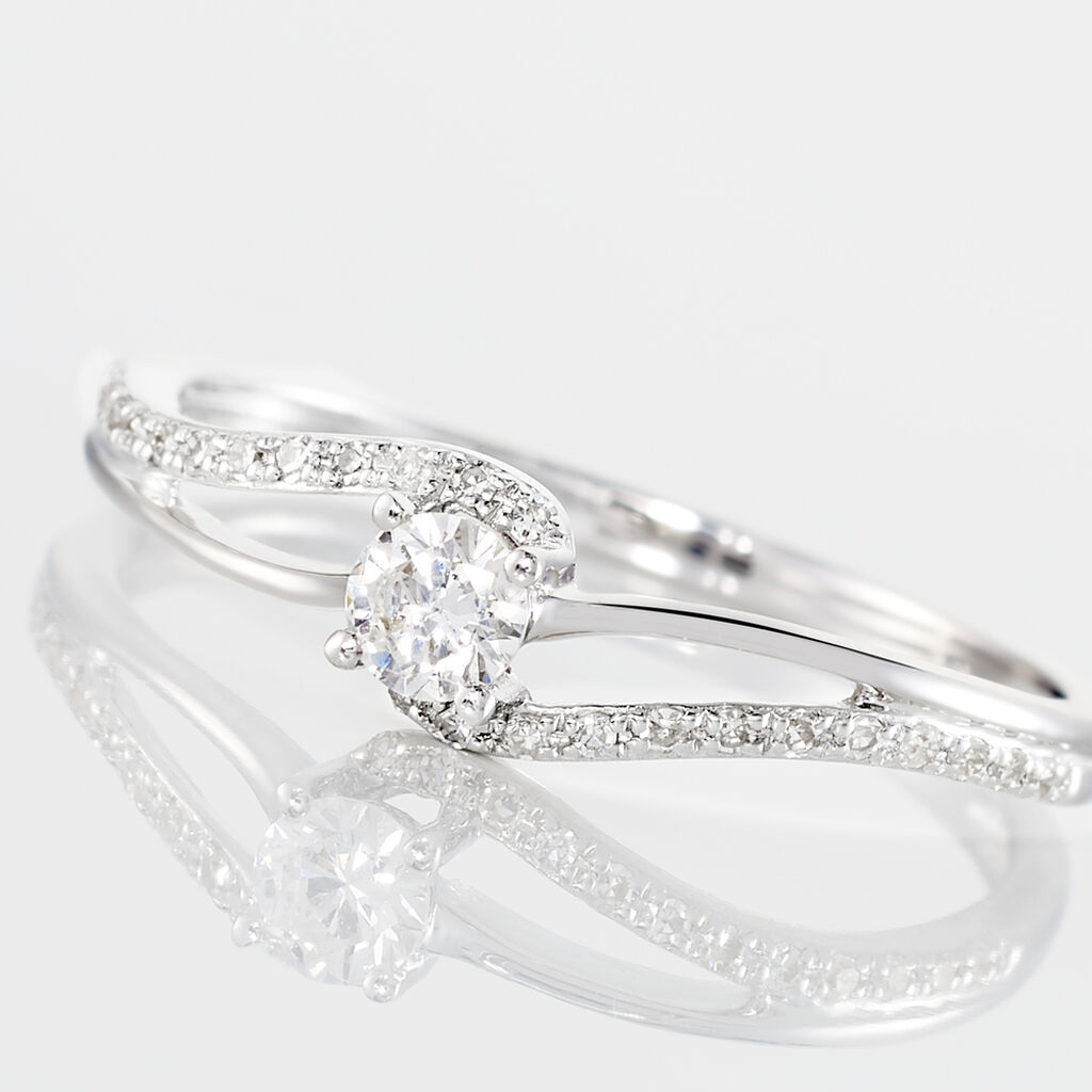 Bague Antigone Or Blanc Diamant