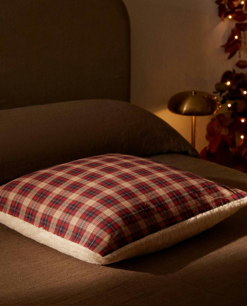 CAPA DE ALMOFADA DE NATAL XADREZ