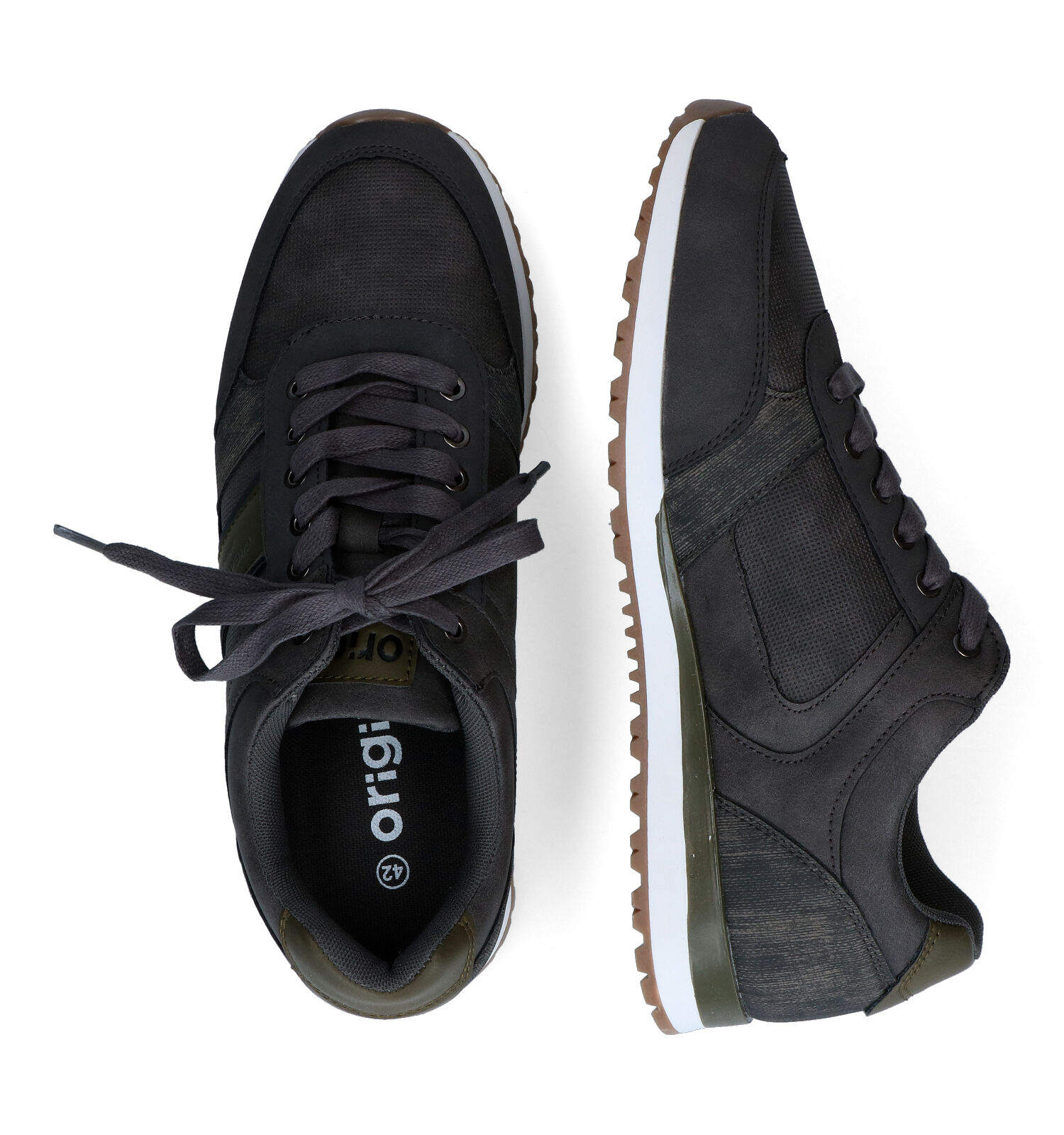 Veterschoenen grijs