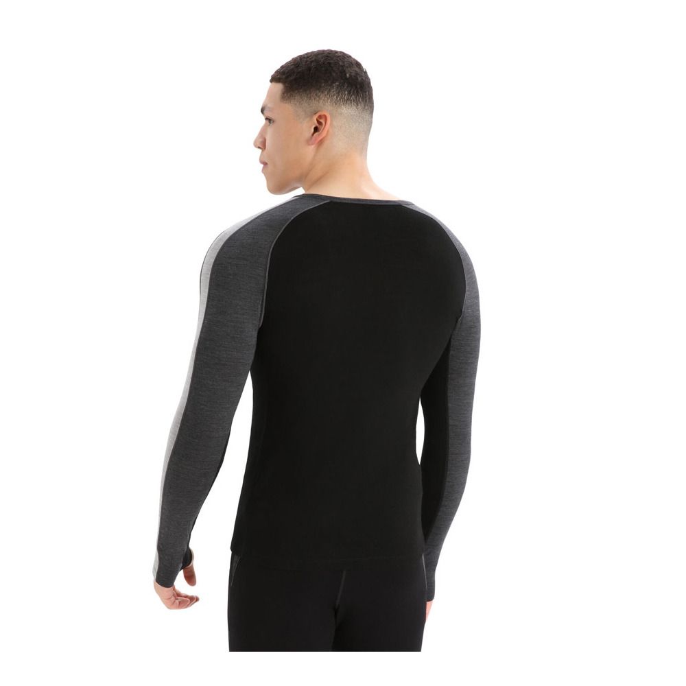 Icebreaker ZONEKNIT 200 - Sous-couche Homme jet h/blk/m/cb