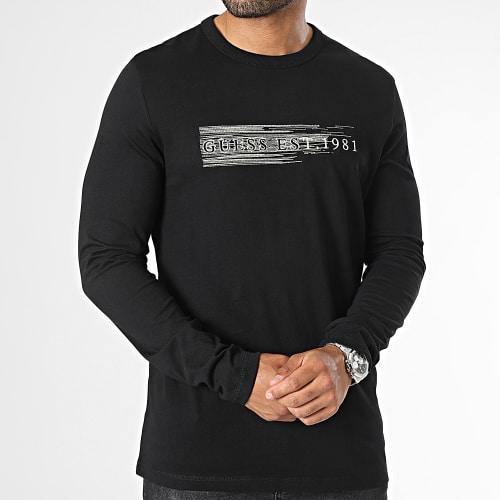 Tee Shirt Manches Longues M3YI15-K8FQ4 Noir