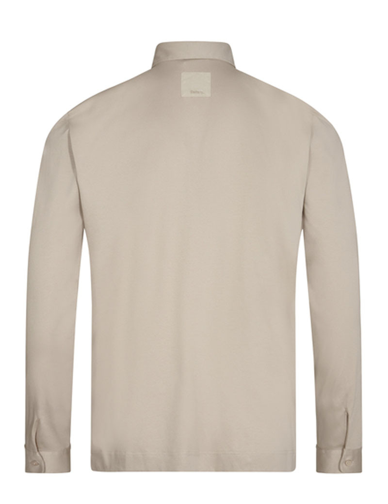 MOS MOSH POLO HOMME MANCHES LONGUES PIEPER BEIGE