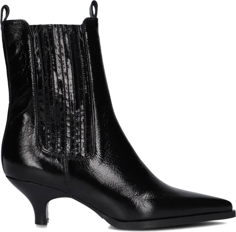 LINA LOCCHI Enkellaarsjes Dames Av 258 Maat: 39 Materiaal: Leer Kleur: Zwart