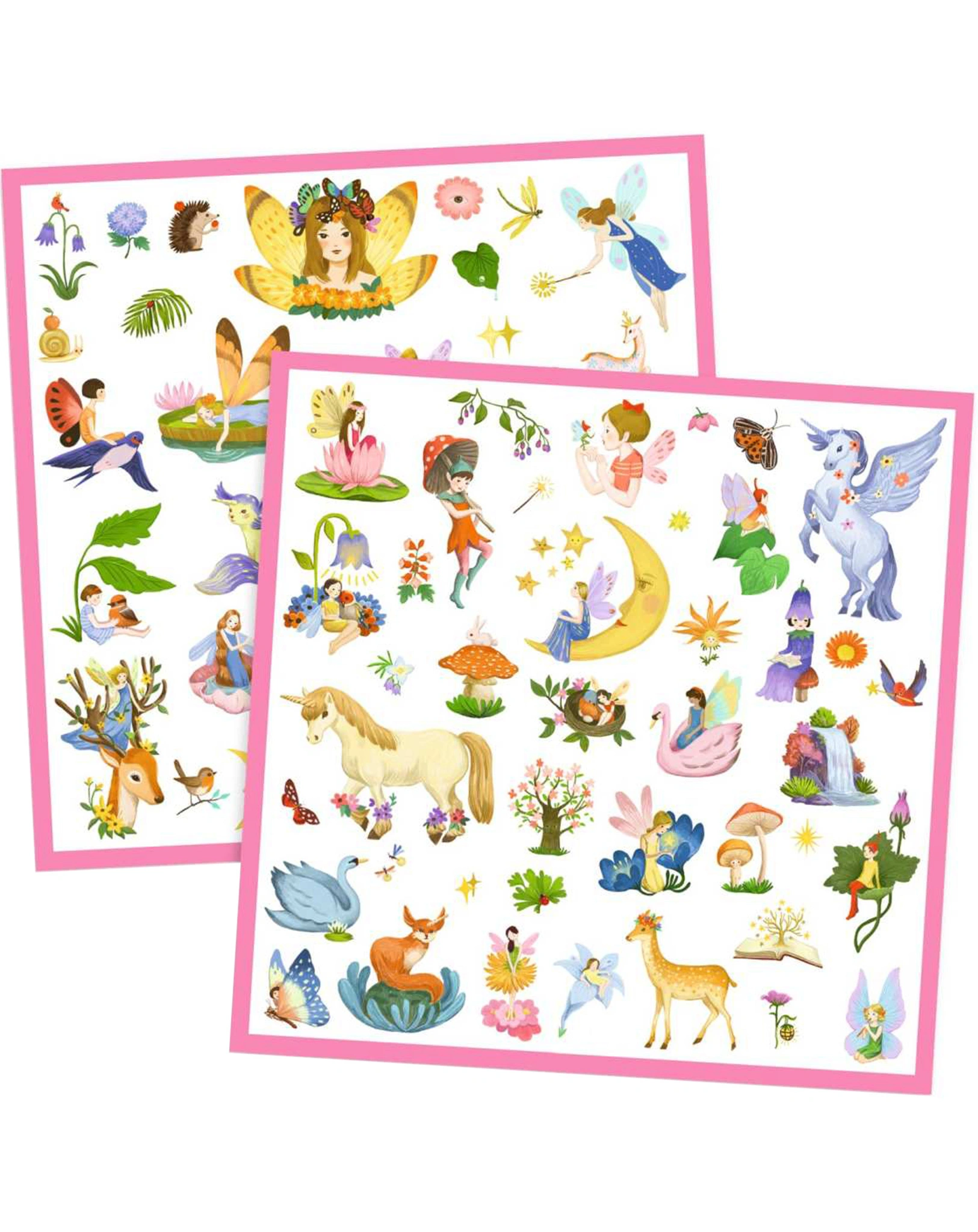 Metallic-Sticker FANTASIE mit 160 Stickern
