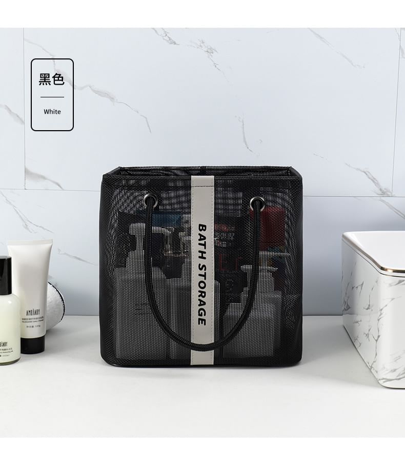 Evorest Bags - Badkamermand met letters van mesh (verschillende ontwerpen)