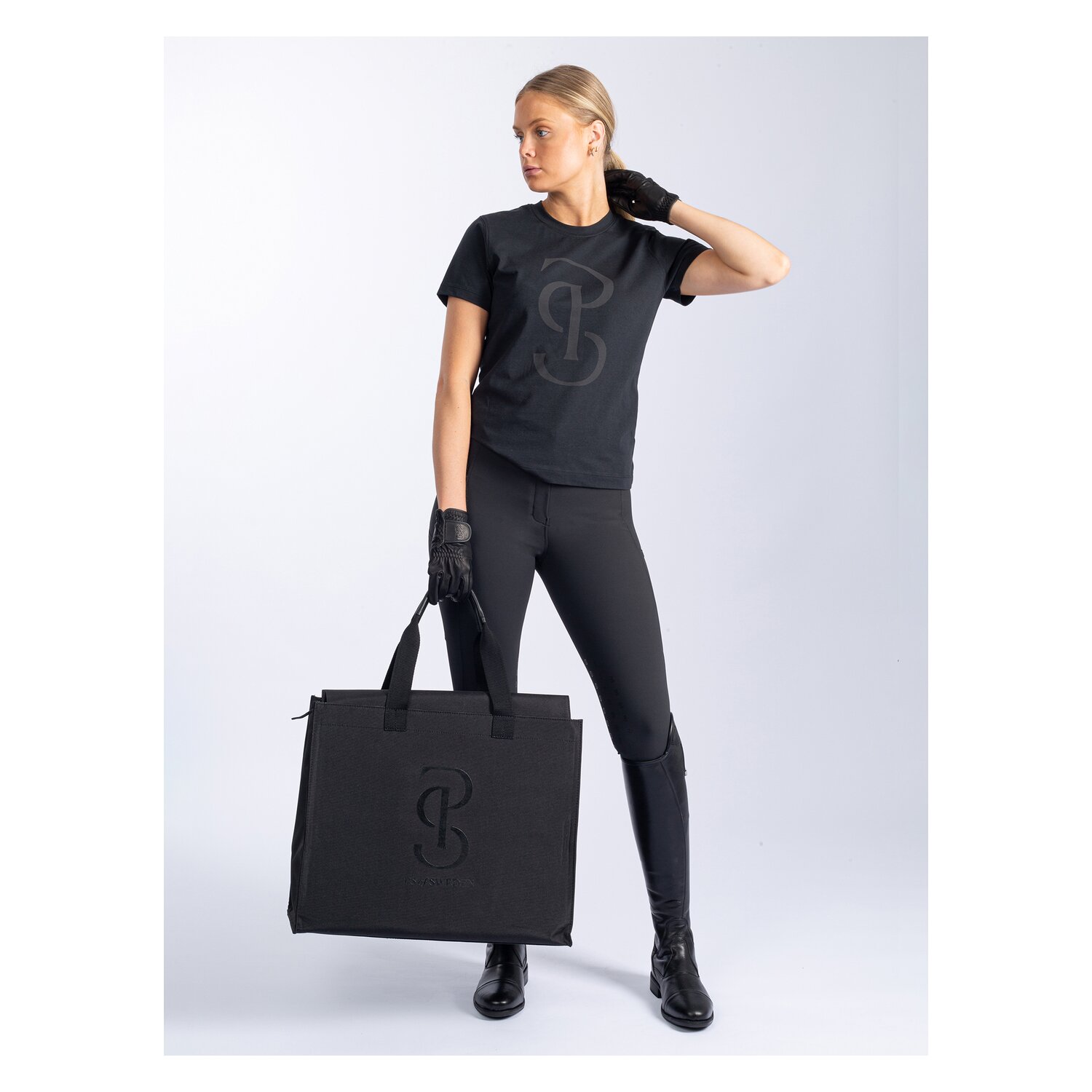 PS of SWEDEN T-Shirt Cotton Tee  - black