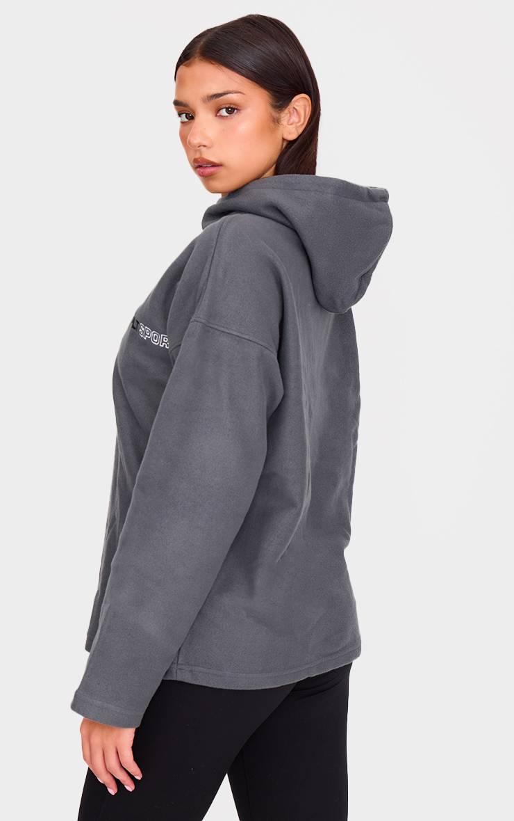 Charbon Polaire À Casynthétiqueche Avec Demi-zip Prettylittlething