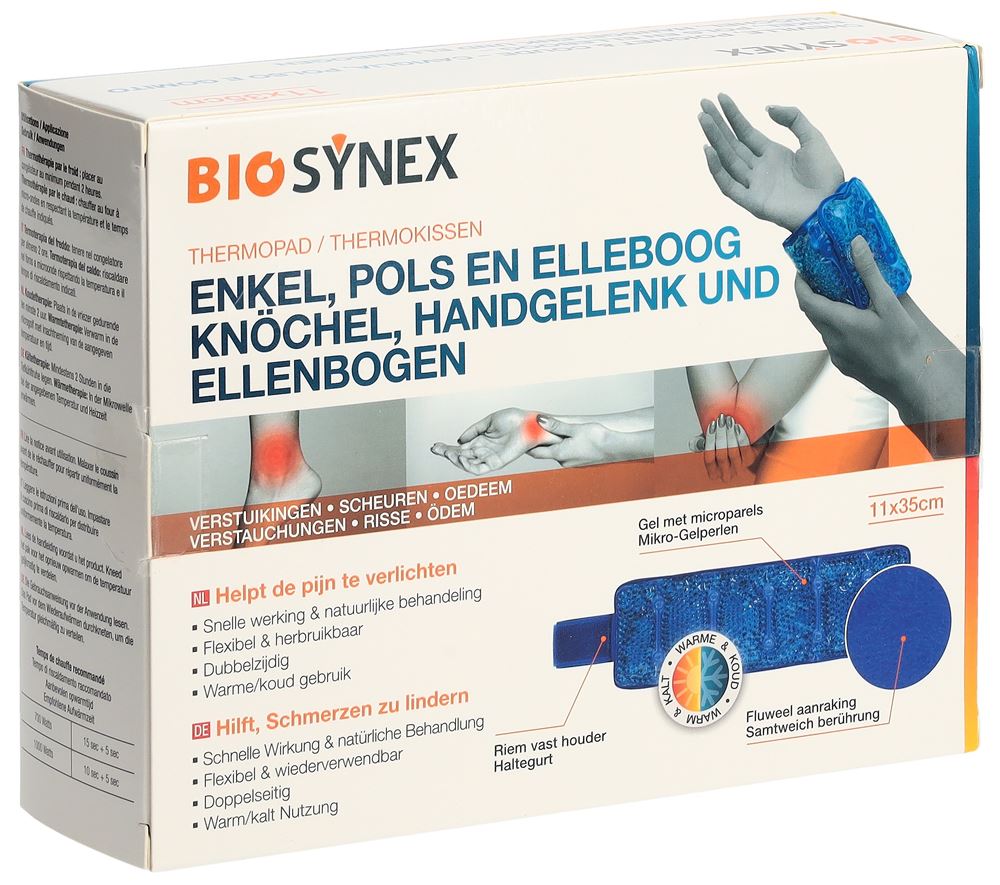 BIOSYNEX Kalt Warm Kompresse 11x35cm Knöchel Ellenbogen Handgelenk 1 Stk
