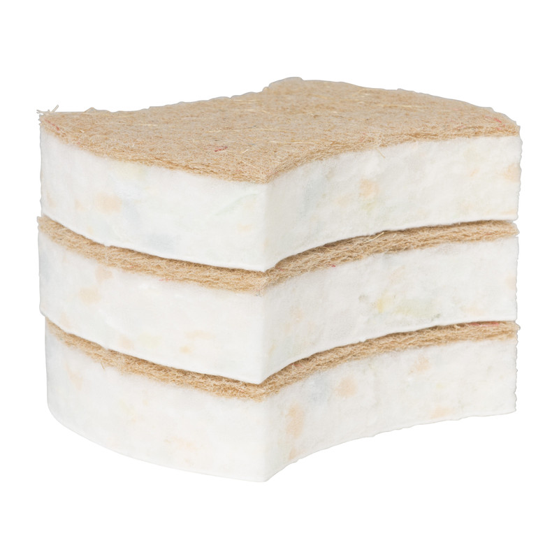 Eco schuurspons - 3 stuks