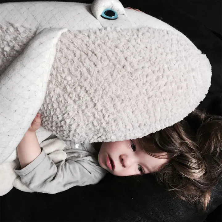 Bigstuffed Peluche géante baleine Albino 62 cm | Blanc