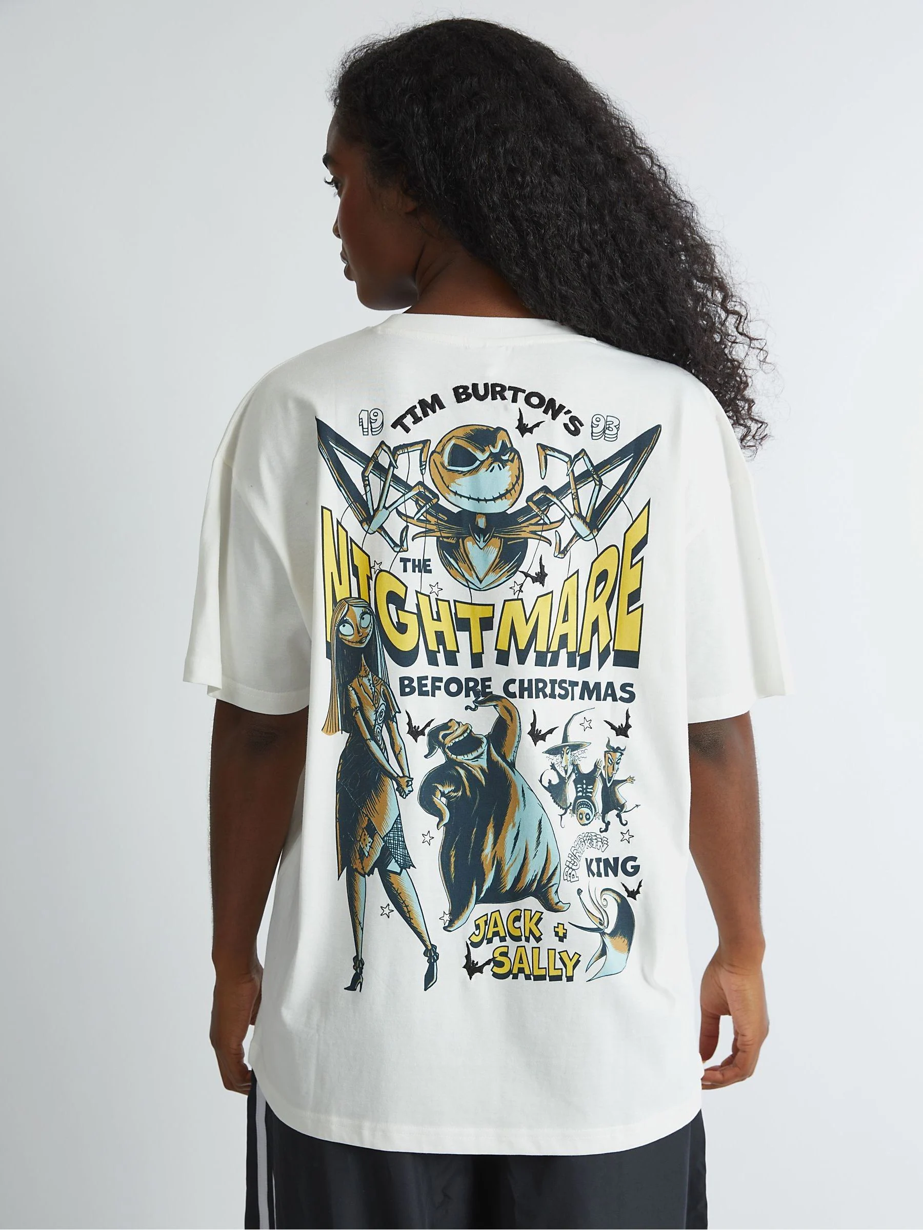 Skinnydip Disney The Nightmare Before Christmas poster T-shirt