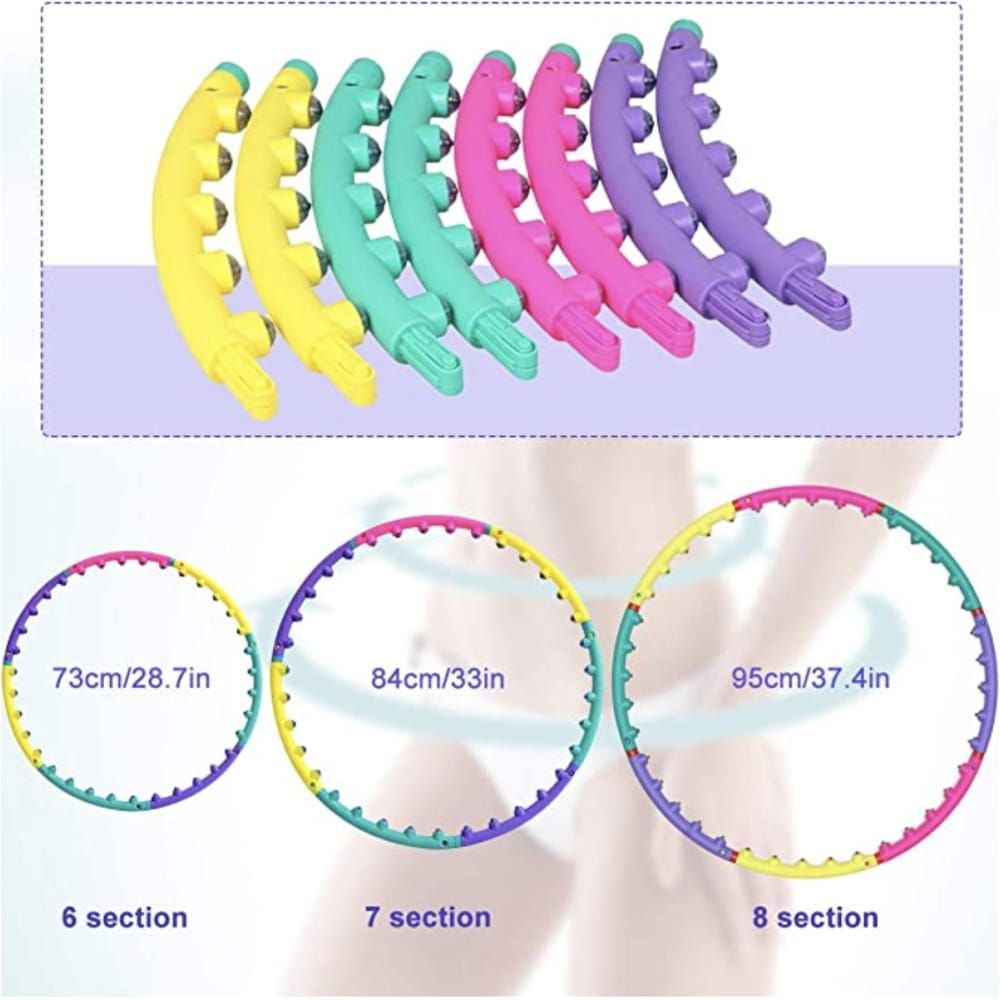 Sport-Knight® Massage Hula Hoop Reifen inkl. Buch