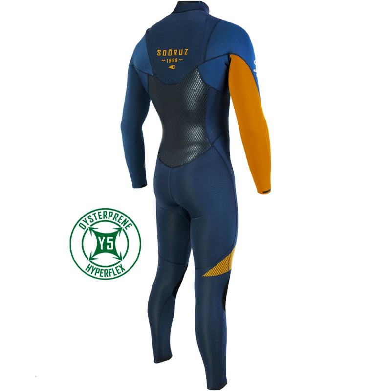 Combinaison Sooruz Fighter 3/2mm 2021 Chest Zip Navy - The Corner Shop