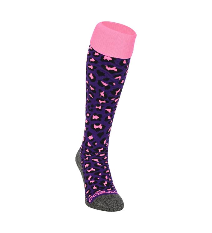 Brabo BC8450C Socks Cheetah Purple Hockeysokken