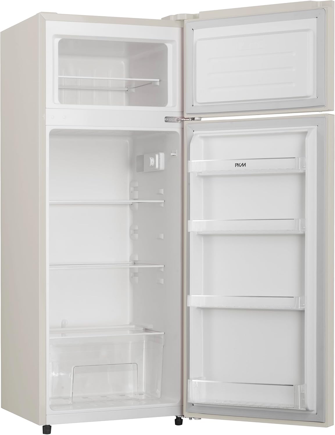 PKM GK210-2 CR Retro Kühl-Gefrierkombination | Creme | 208 L | 145 cm | 48 Liter 4 Sterne Gefrierfach | 41 dB | Freistehend