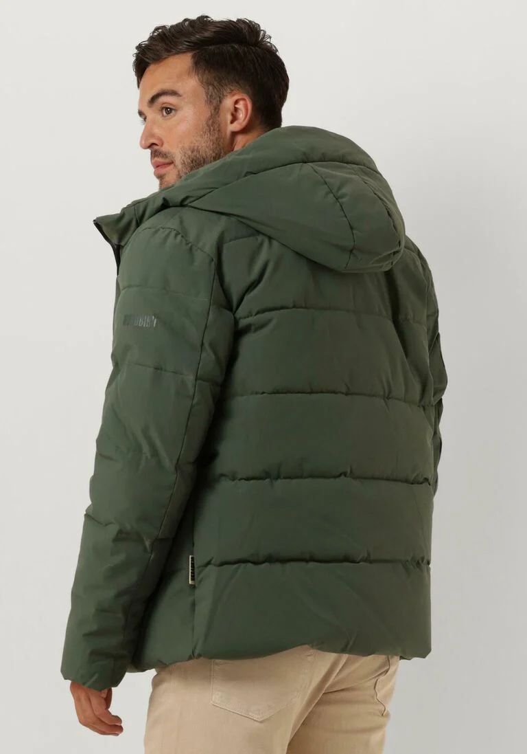 WOODBIRD olijf woodbird gewatteerde jas wbjoseph tech jacket