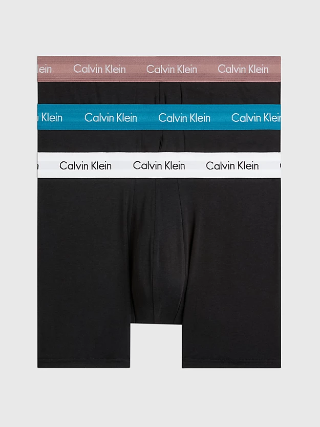 Pacote com 3 Cuecas Boxer Longas - Algodão Elástico