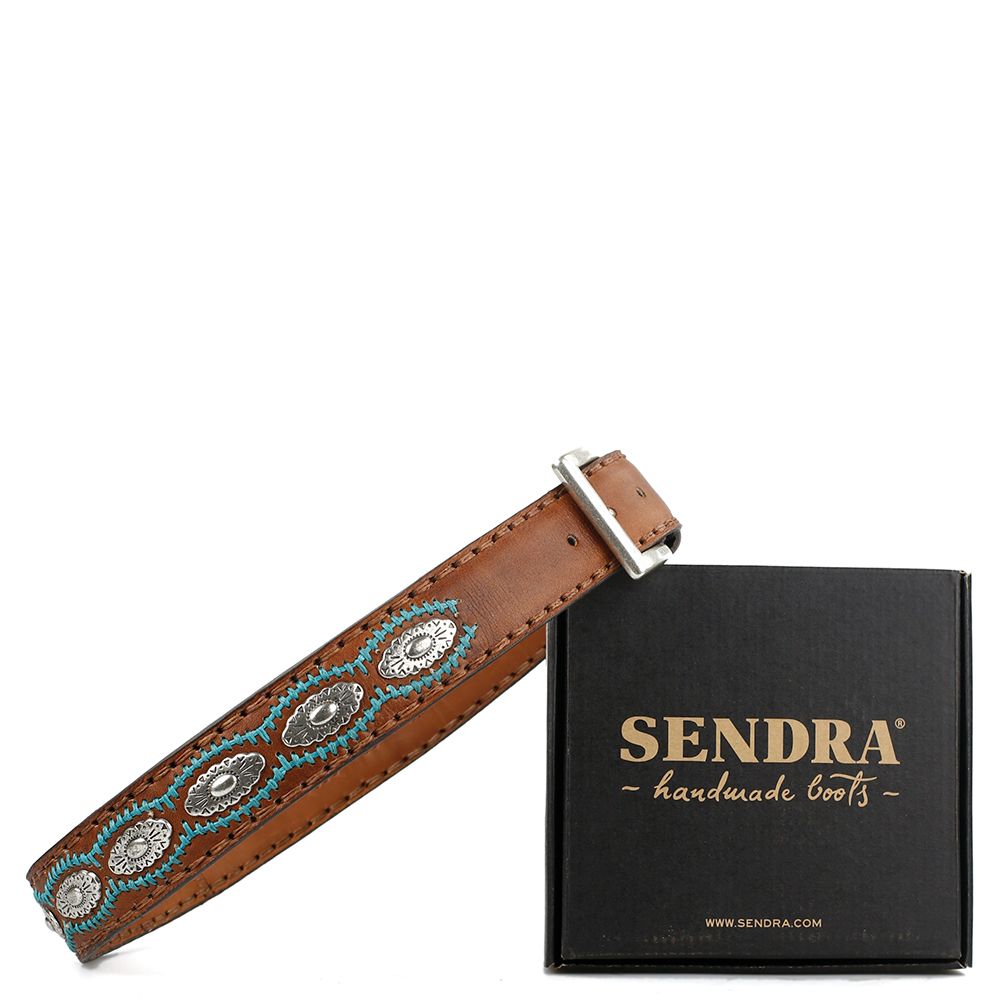 Sendra riem 7606 Salvaje Cuero Turquesa