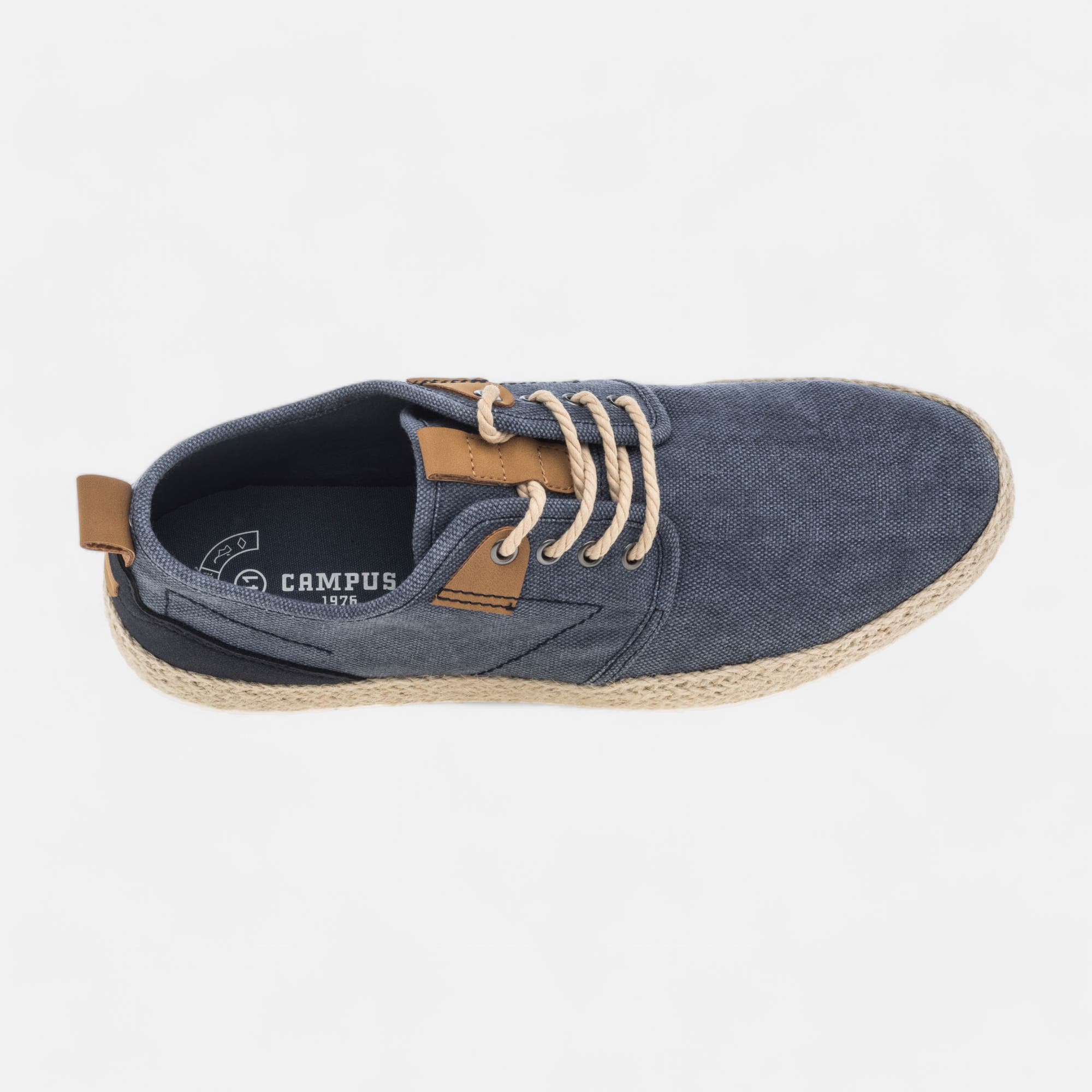 Baskets en toile Homme bleu