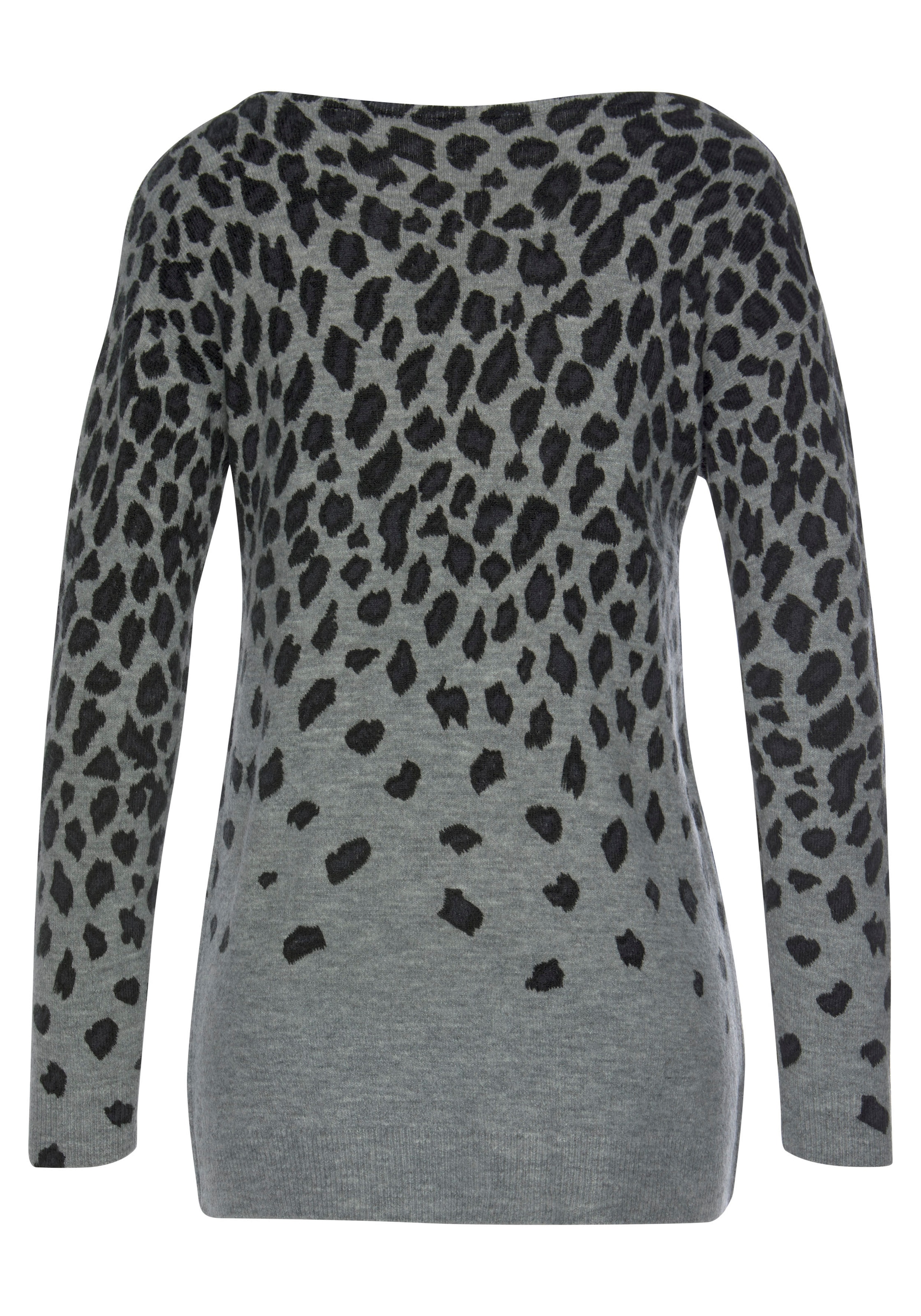 LASCANA Strickpullover , mit Leomuster, weicher Damenpullover mit Alloverprint