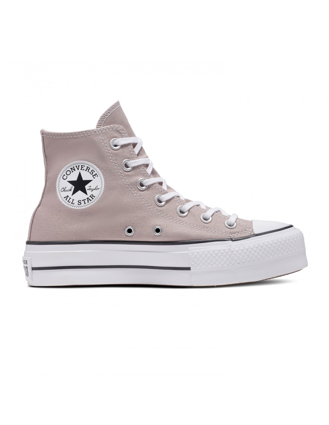 converse Sneakers compensée ctas lift hi wonder stone/white/black