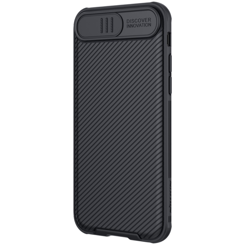 iPhone SE (2022/2020) / 8 / 7 / 6S Schutz Hülle Cam-Slider Kameraschutz - Schwarz
