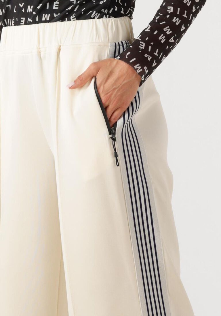 witte haute l'amitié wijde broek baggy track tall pants