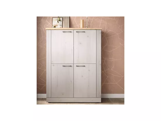 Vaisselier 4 portes Chêne Blanc - PAESE