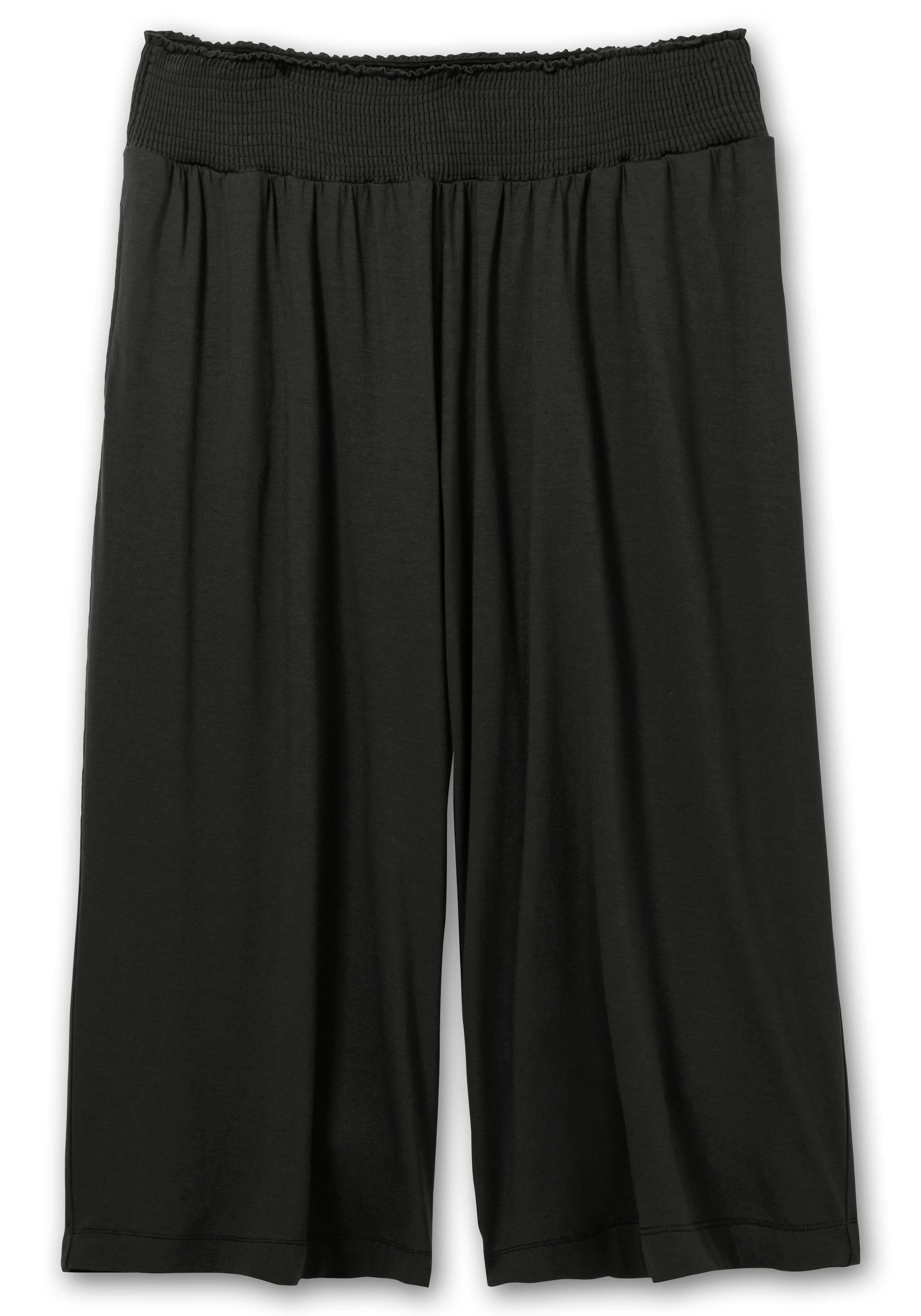 Weite Jerseyhose in 3/4-Länge