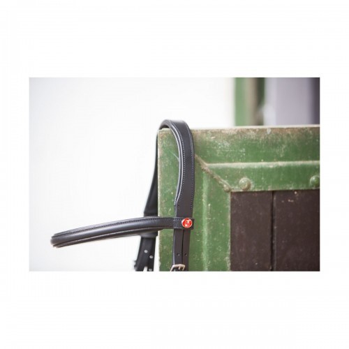 Bridão Kieffer Ultra Soft para cavalos, preto