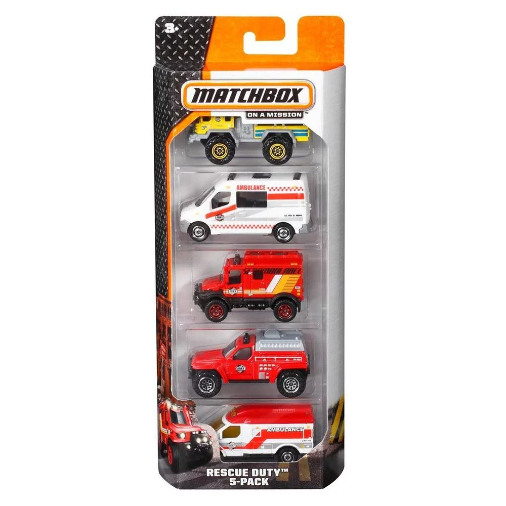 MATCHBOX - PACK 5 VEHICULES