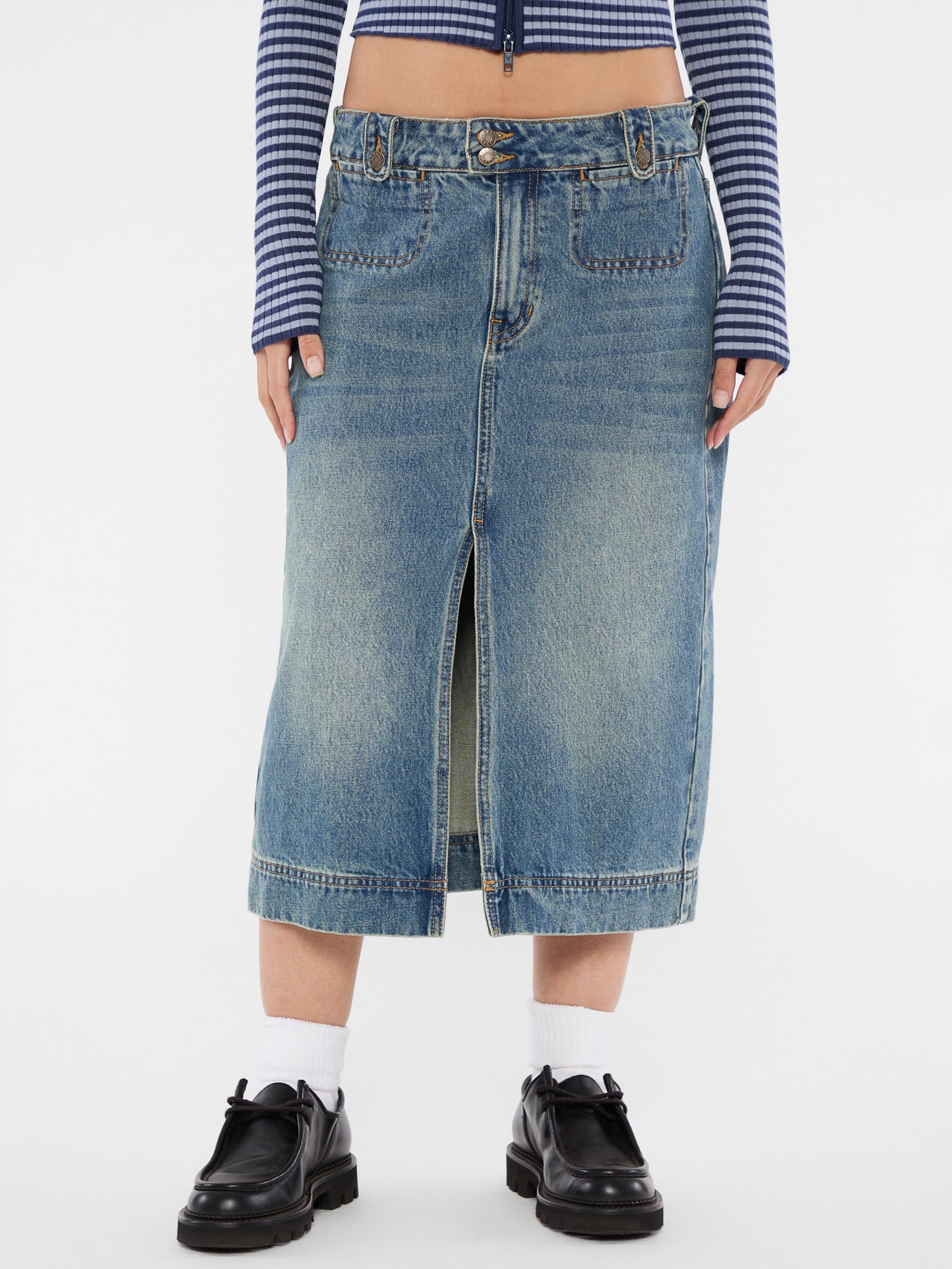 Saia midi jeans GUESS Originals