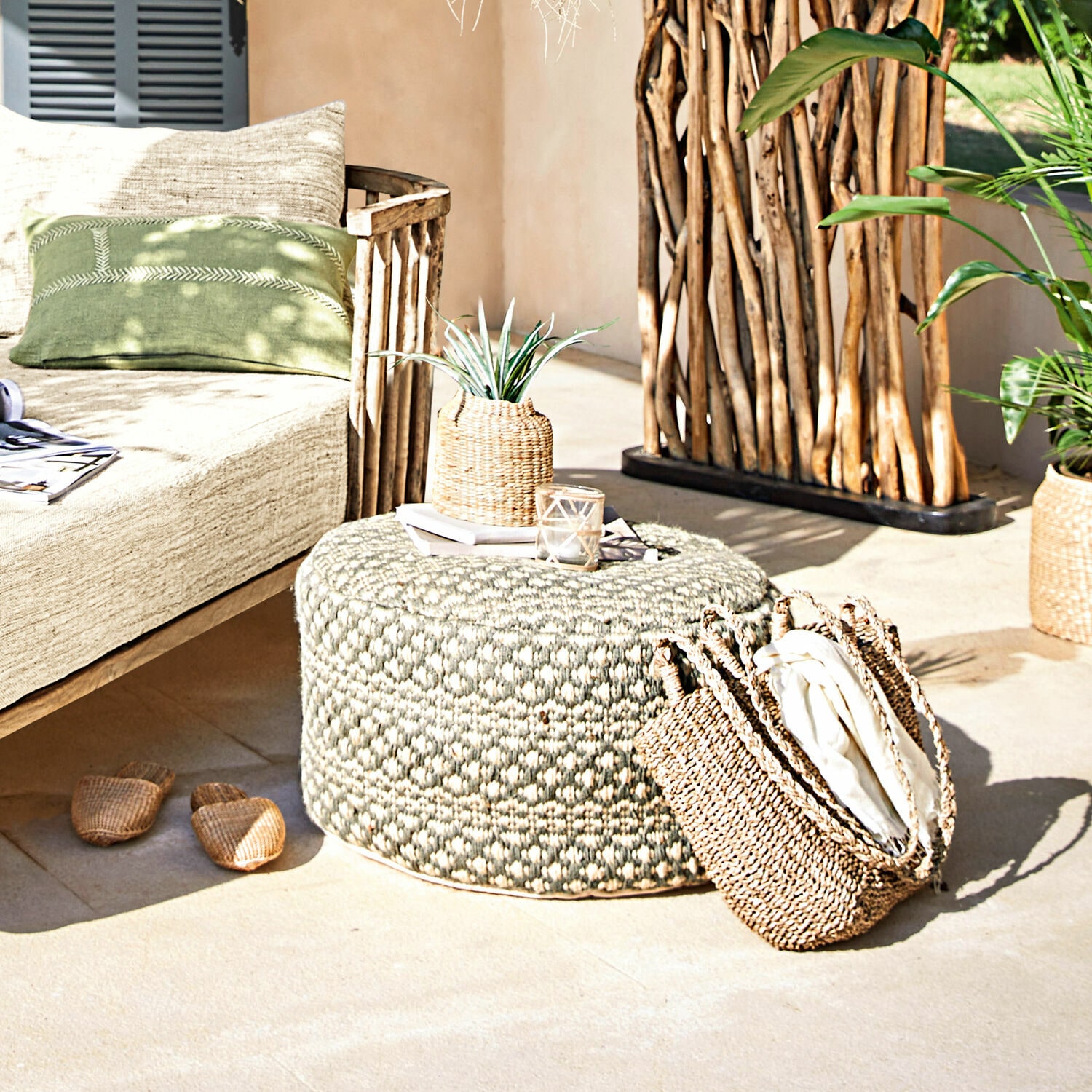 In-  &  Outdoor-Hocker Mintares
