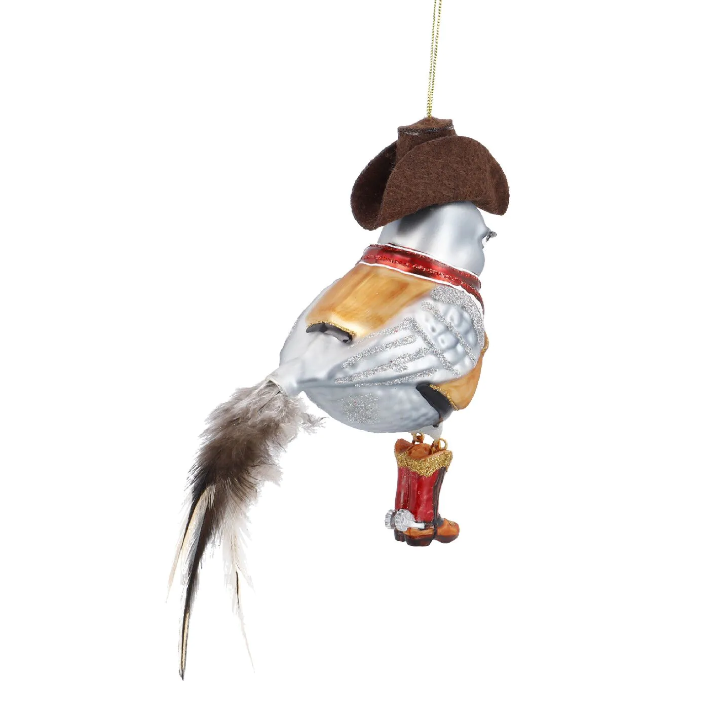 Anhänger Fancy, Deluxe, Vogel/Cowboy