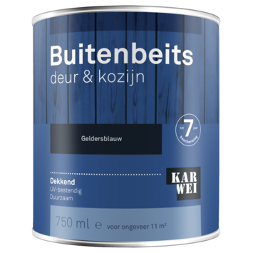 KARWEI buitenbeits deur & kozijn dekkend geldersblauw 750 ml