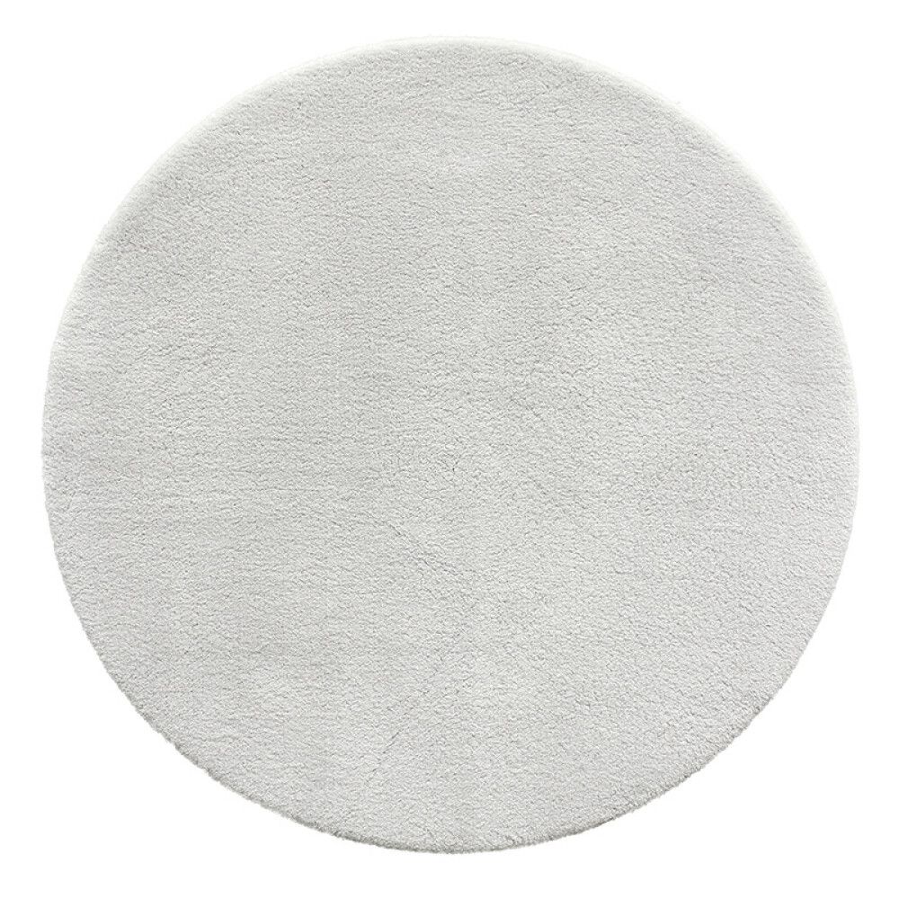 GULVTEPPE SOFT TOUCH Ø80CM SILVERGRÅ