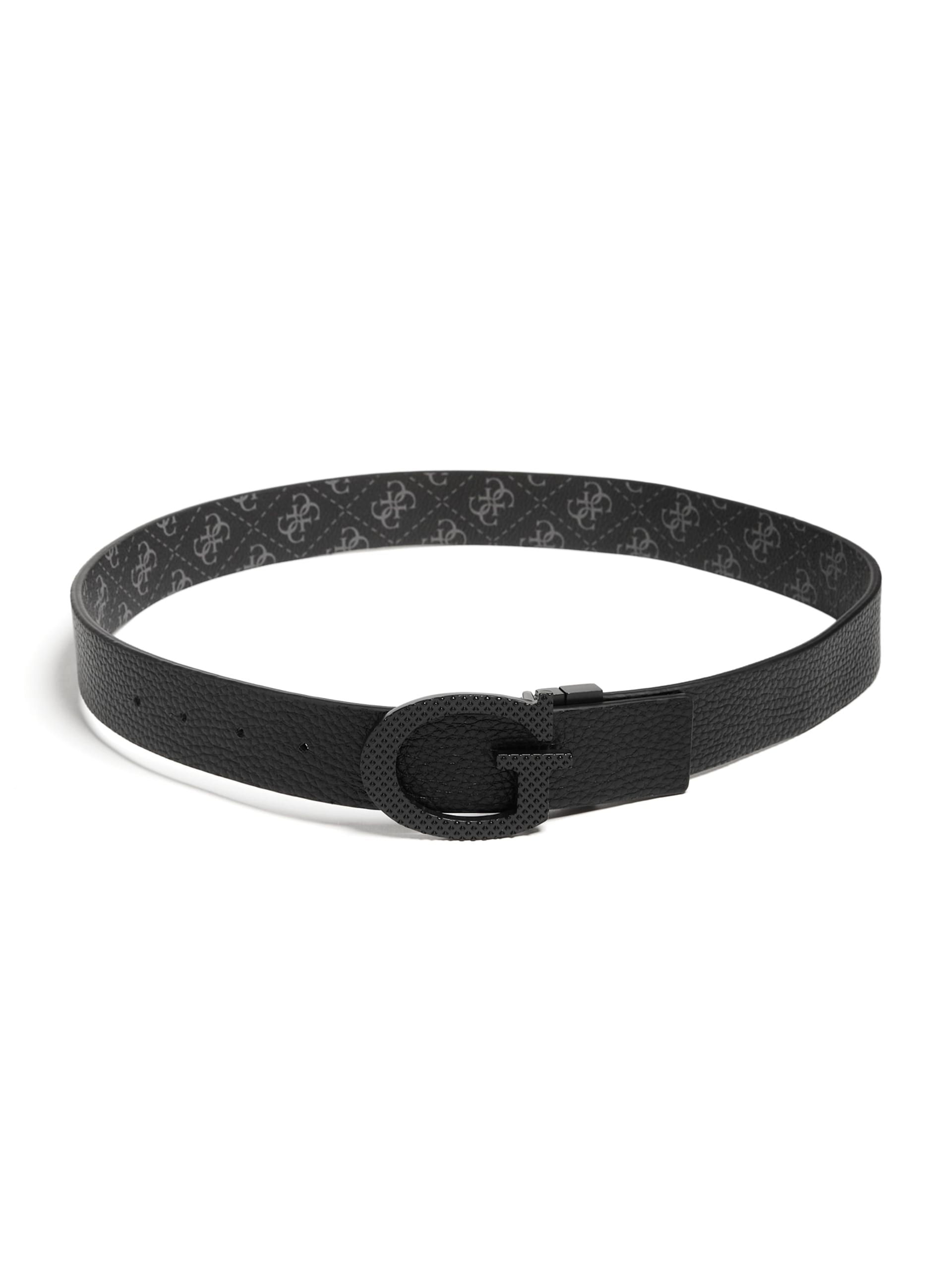 Cinto reversível Quattro G na cor carvão