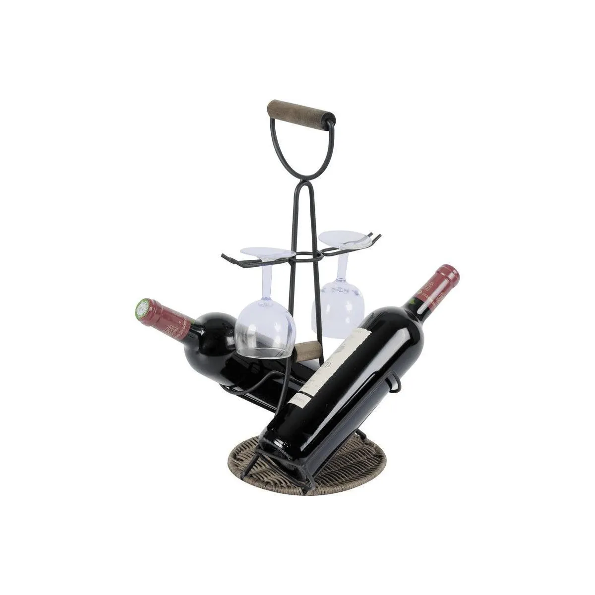 Aubry Gaspard Porte-bouteilles et Verres 2-en-1