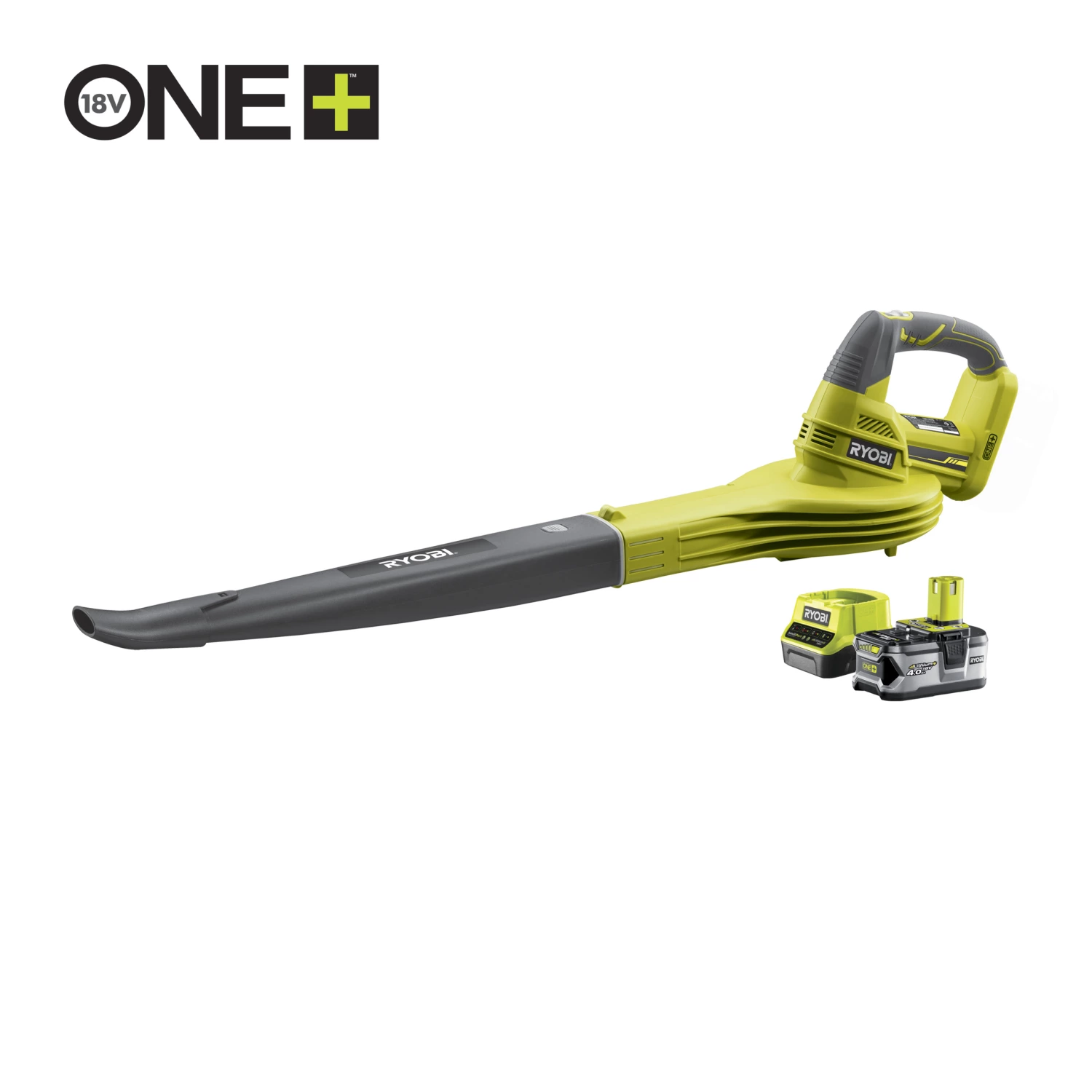 Ryobi RBL1820S40F 18V Li-Ion accu bladblazer set (1x 4,0Ah) - 245km/h