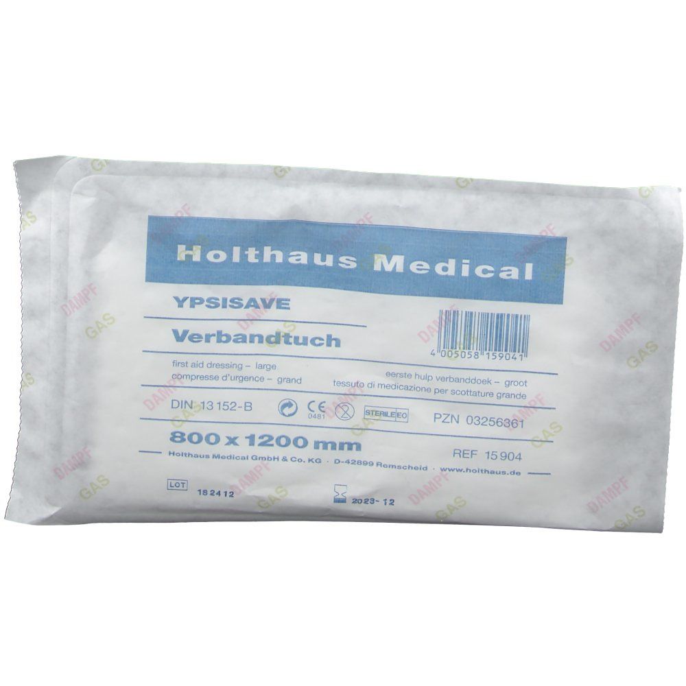 YPSISAVE Verbandtuch 80 cm x 120 cm groß steril