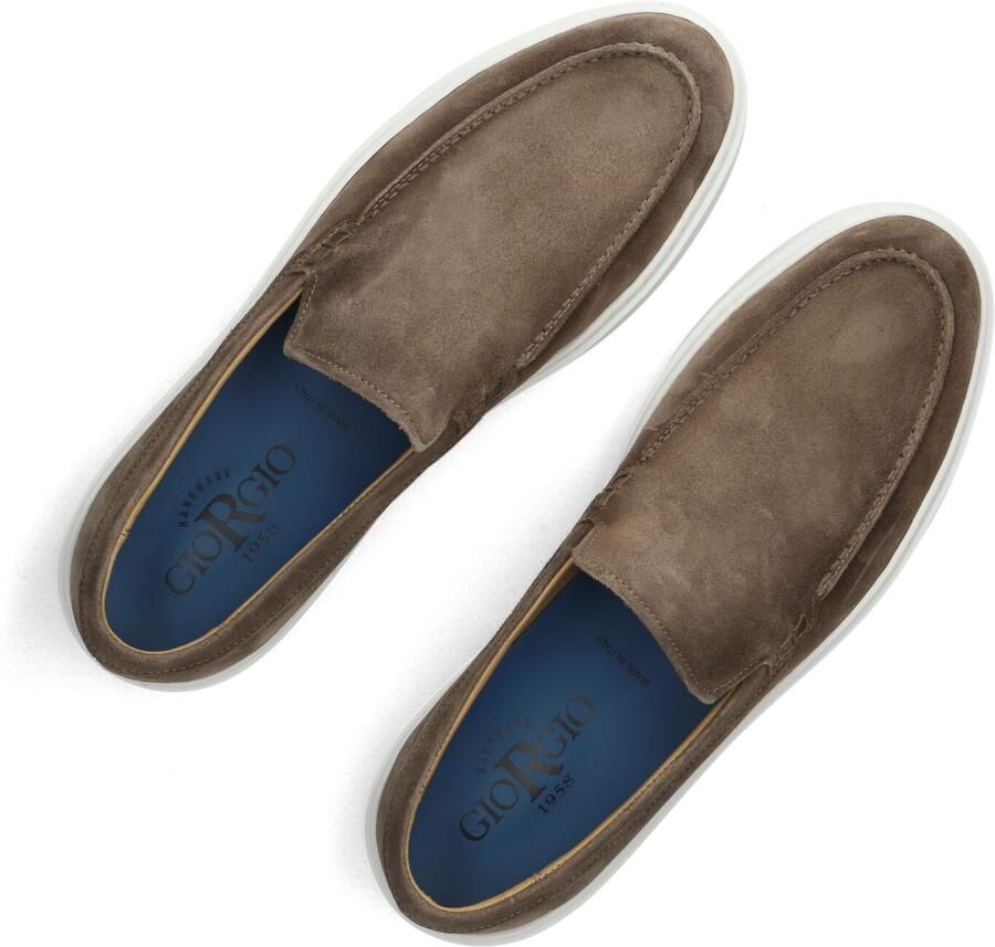 GIORGIO Loafers Heren 13781 Maat: 45 Materiaal: Suède Kleur: Taupe