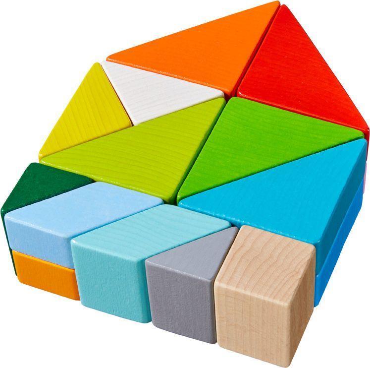 3D-Legespiel TANGRAM-WÜRFEL 21-teilig