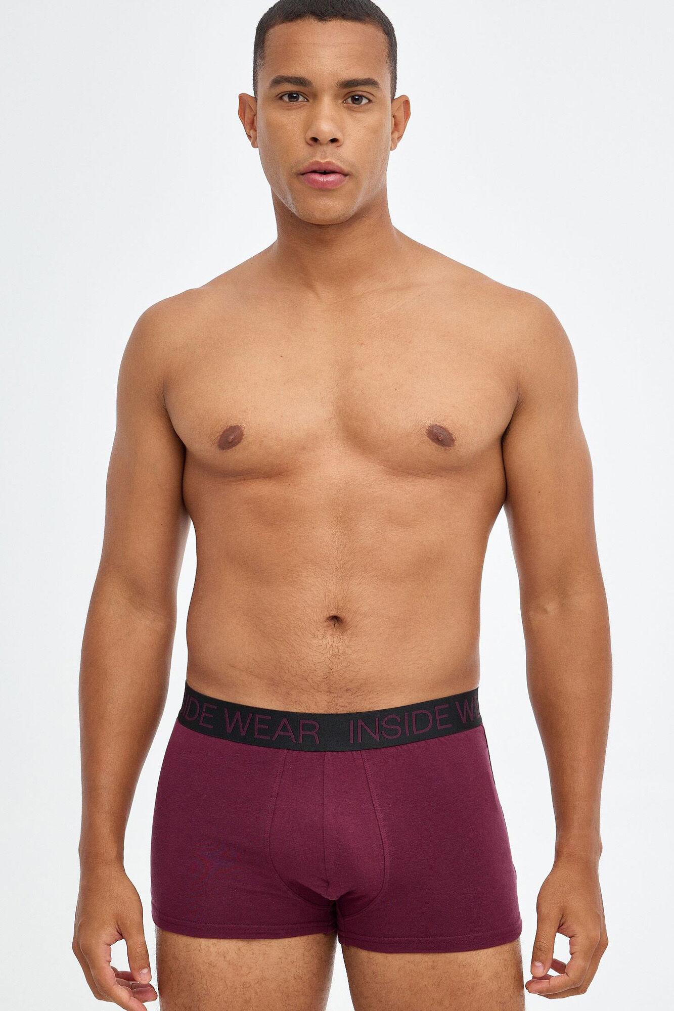 Cuecas Boxer Lisas - Pacote com 7 unidades