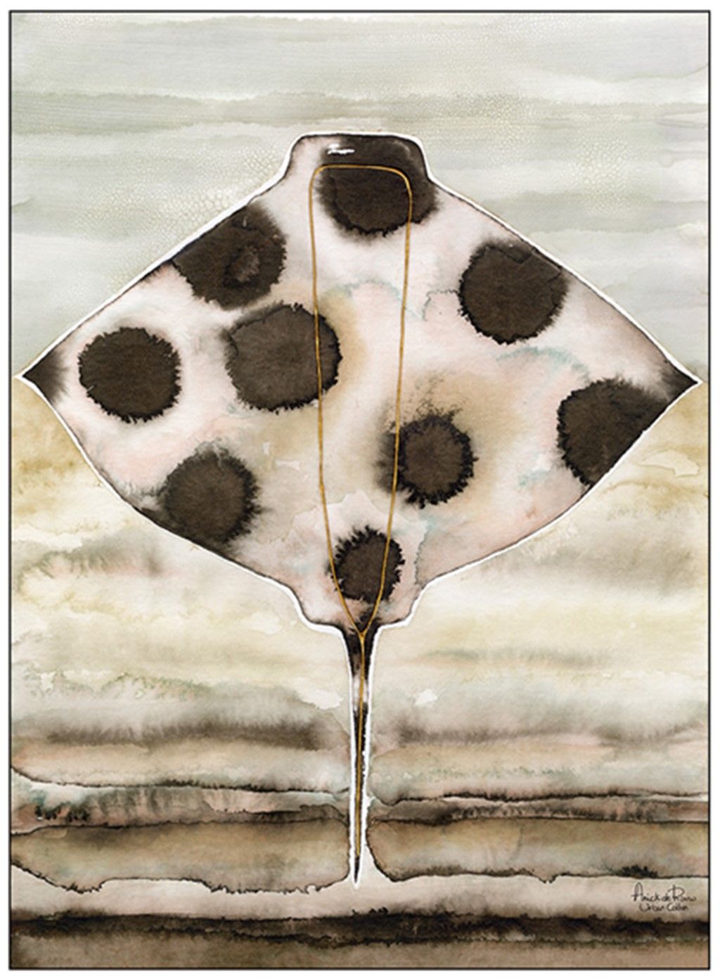 Wandkleed Eagle Ray - frame