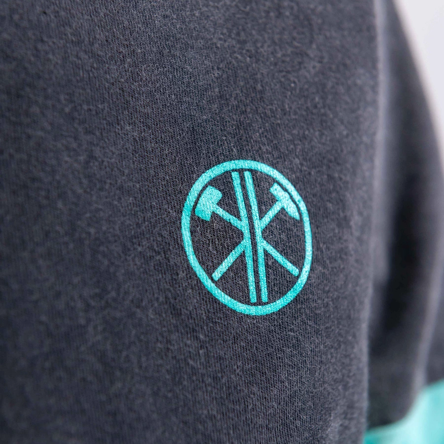 Kohlenknirpse Longsleeve Bergmännchen Mint  Kohle